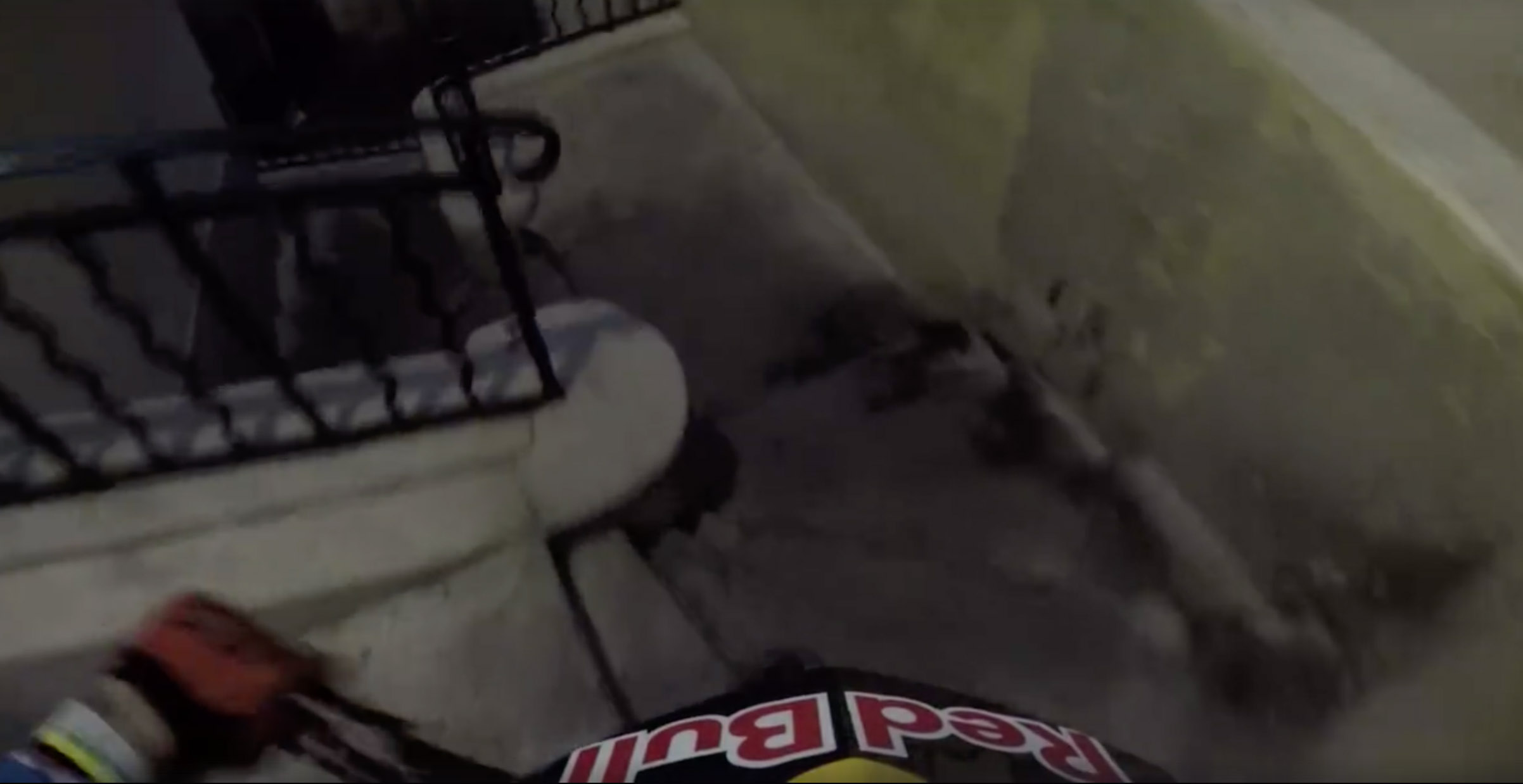Urban DH de Grasse : Thomas Slavik dans la nuit