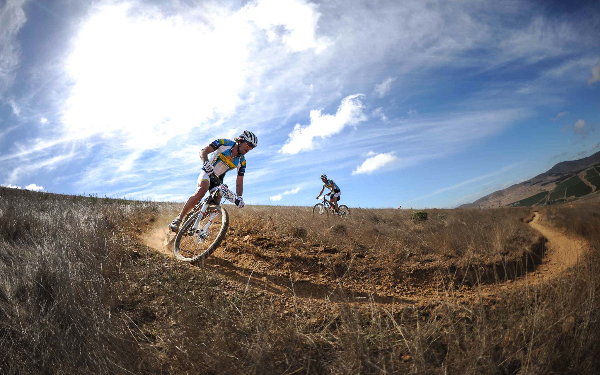 Thomas Frischknecht durant le Cape Epic 2013 – Photo : Kelvin Trautman/Cape Epic/SPORTZPICS