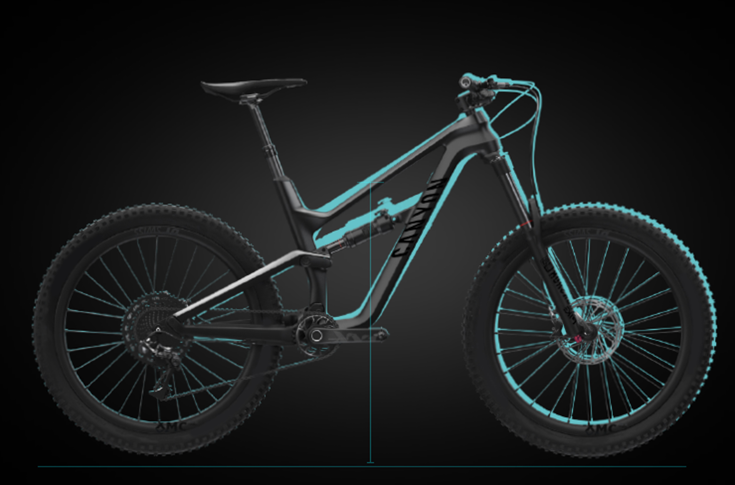 Le Spectral WMN sur fond de silhouette bleue du modèle unisexe.