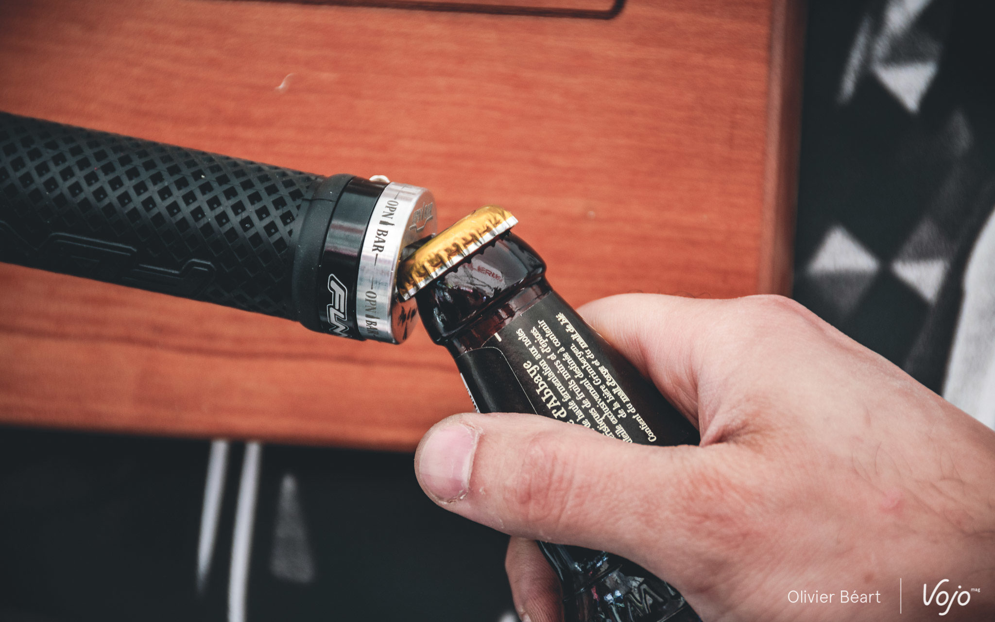 Opn&rsquo;Bar : un ouvre-bouteille vélo sur Kickstarter !