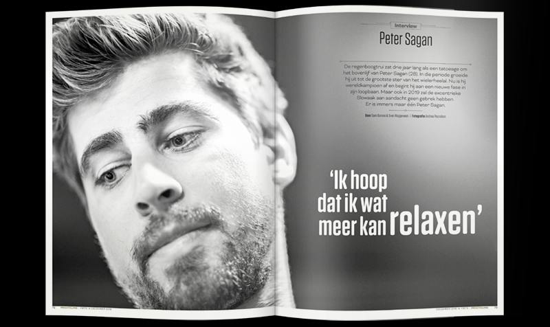 Le magazine néerlandophone « Fiets », daté de décembre 2018, dans lequel se trouve l’interview de Peter Sagan