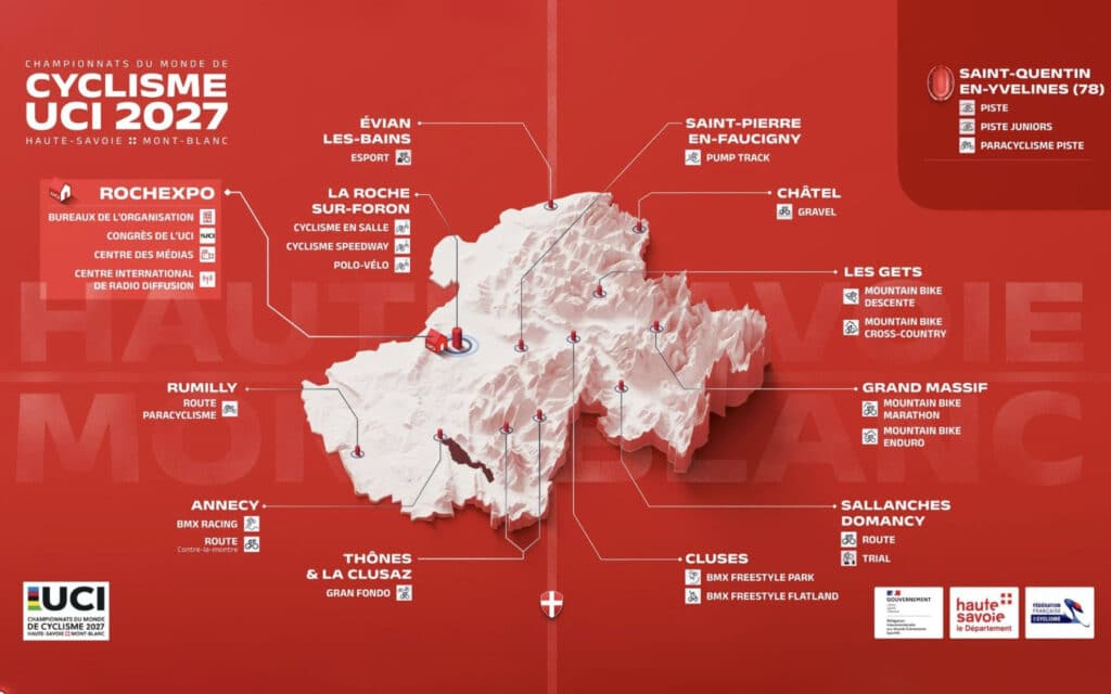 Worlds 2027 en Haute-Savoie : les lieux des épreuves sont connus